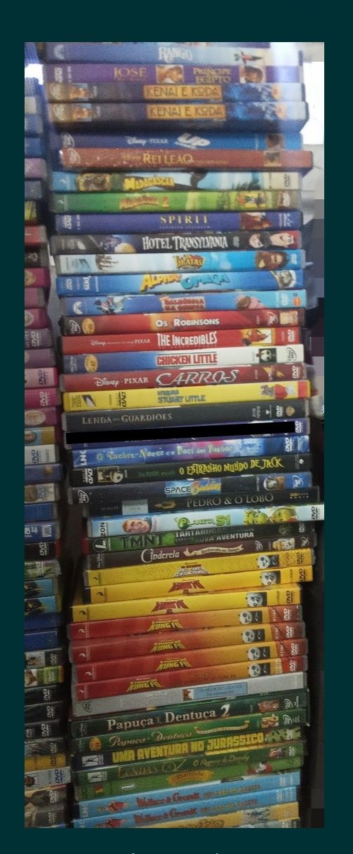 Dvd Dragão Rei Leão Shrek Smurfs Pinóquio Madagáscar Panda Garf