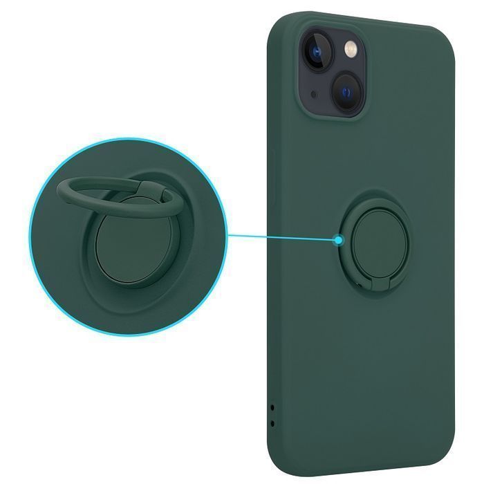 Etui Silicon Ring do Iphone 13 PRO MAX zielony