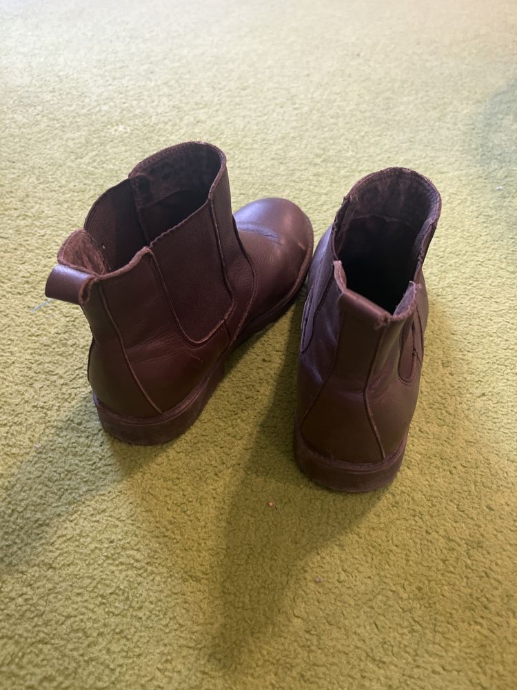 Skórzane sztyblet buty jeździeckie r. 39