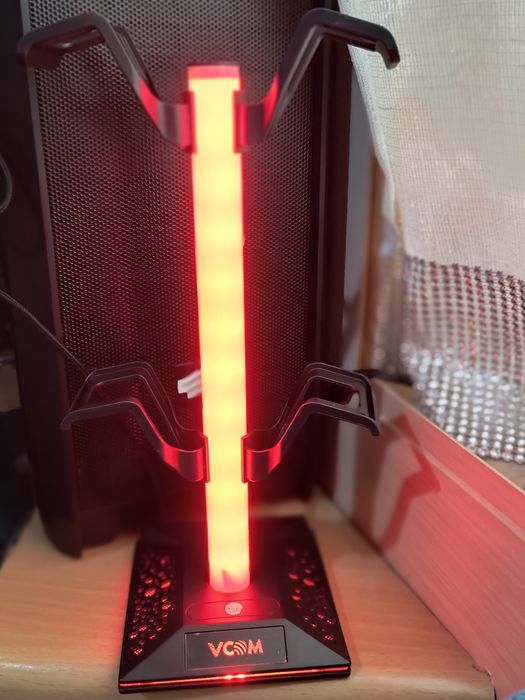 Stojak na słuchawki RGB vcom z podświetleniem LED