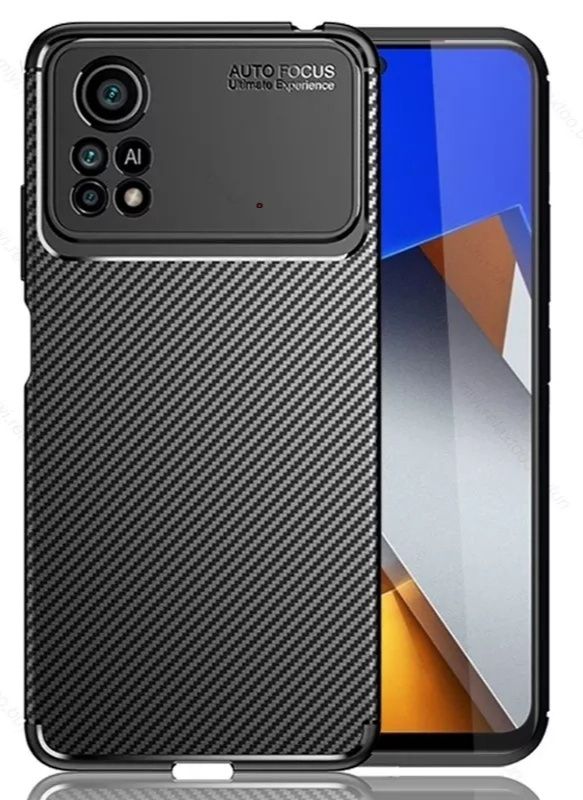 Capa T/ Fibra Carbono Xiaomi Poco X4 Pró 5G / Poco X3/Xiaomi Mi 11 Pró