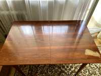 stół drewniany vintage retro lata 60 rozkładany