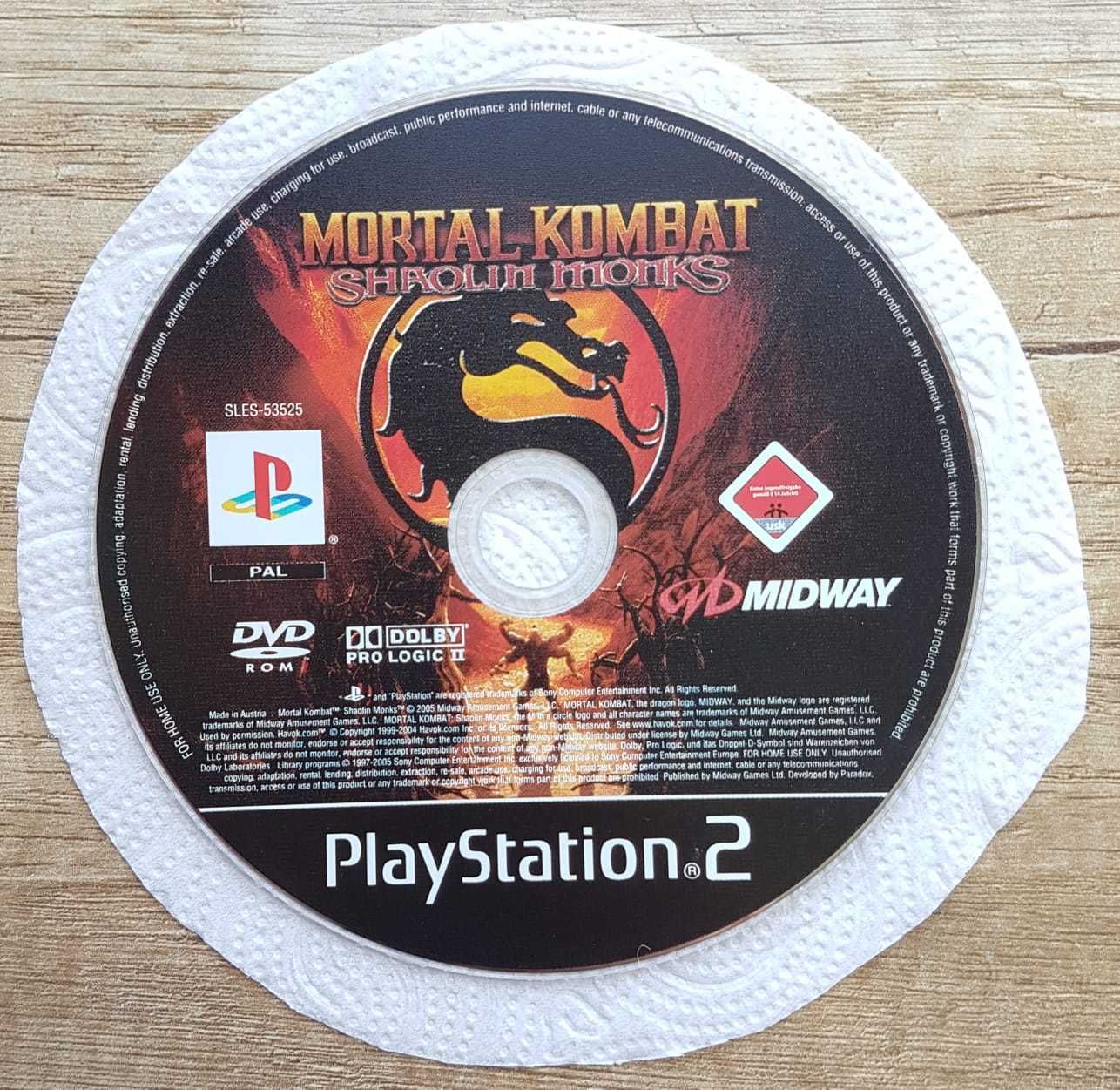 Mortal Kombat Shaolin Monks PS2 Playstation 2 prezent