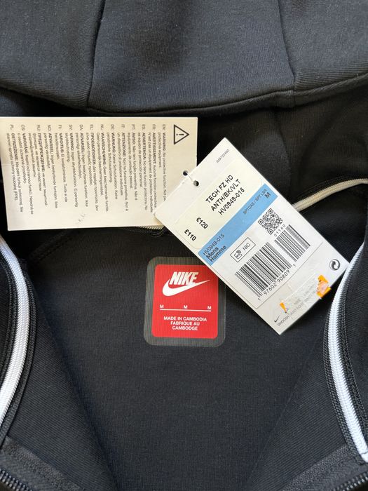 ОРИГІНАЛ! Кофта/зіпка Nike tech fleece чорна | M