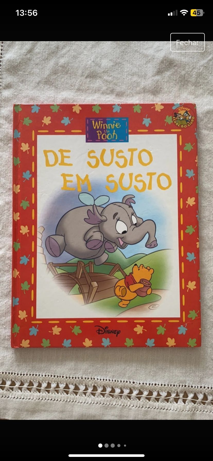 4 livros da colecção Winnie the Pooh, Disney. novos.