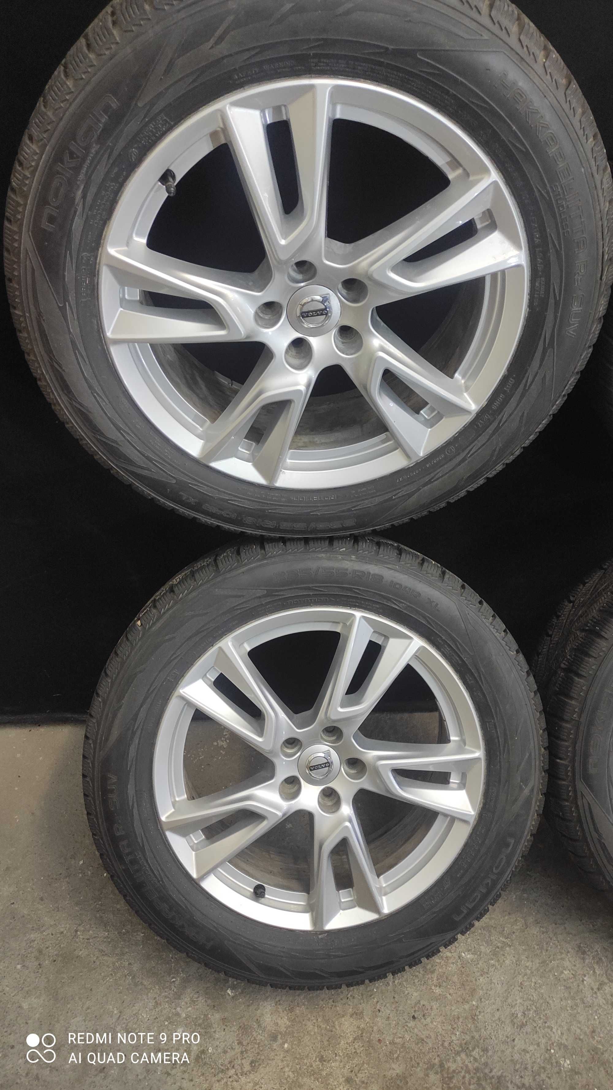 Koła Volvo Alufelgi 5x108 XC40 XC90 Zimowe 235 55 R18 Nokian