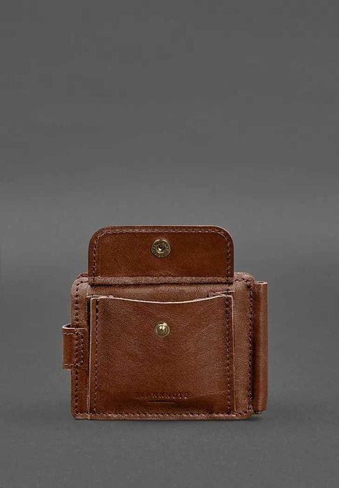 Шкіряне портмоне затискач