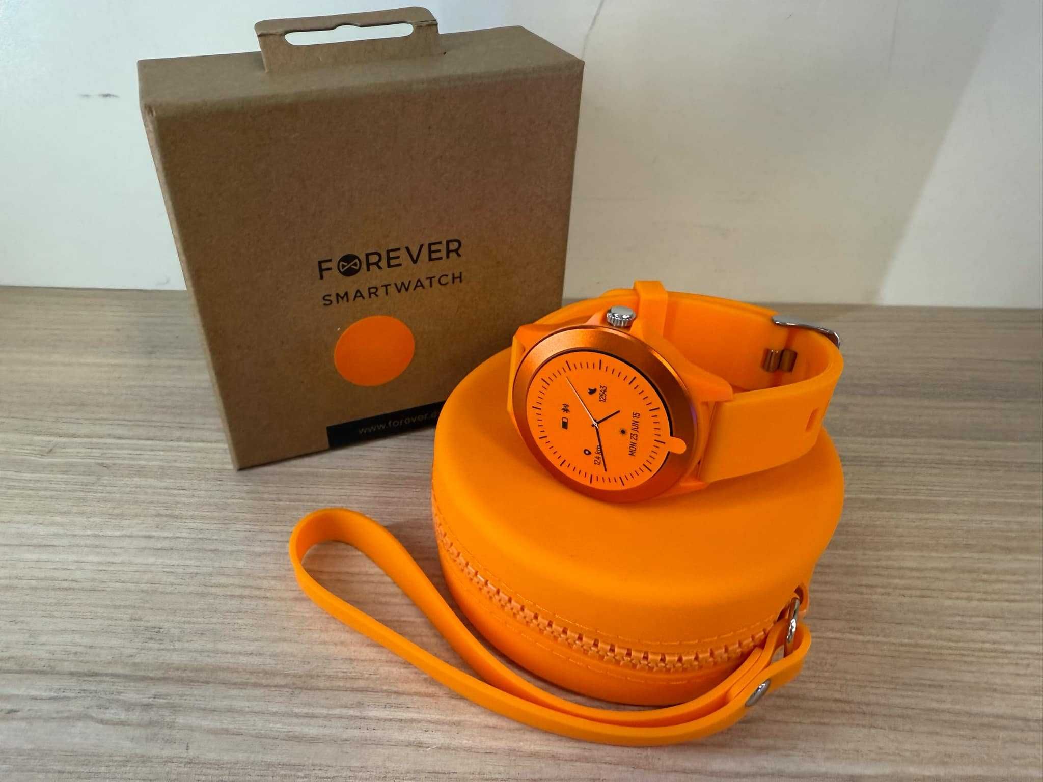 Smartwatch zegarek Forever Colorum CW-300 | POMARAŃCZOWY |