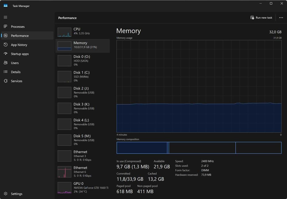 Memória RAM Team Group 16GB T-Force Vulcan Z DDR4 3200Mhz PC4-25600