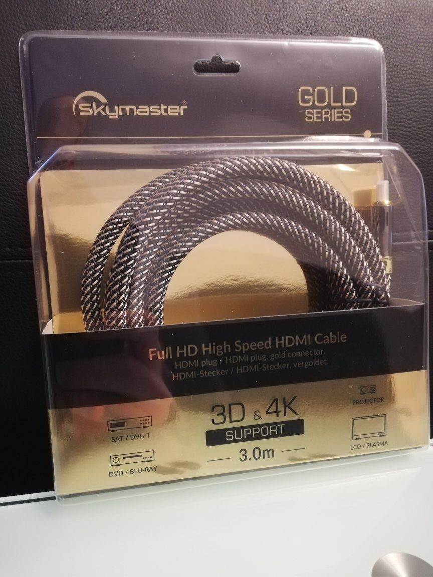 Kabel skymaster Full HD HDMI 3D&4K 3m