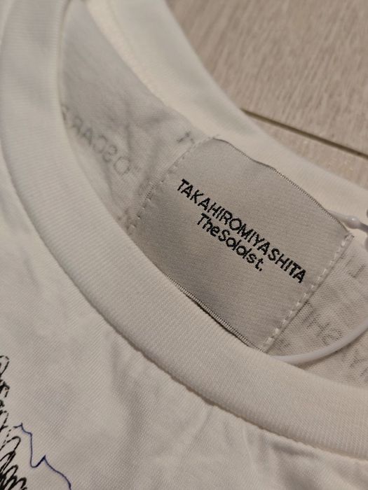 Футболка Takahiromiyashita The soloist "i live now" белая