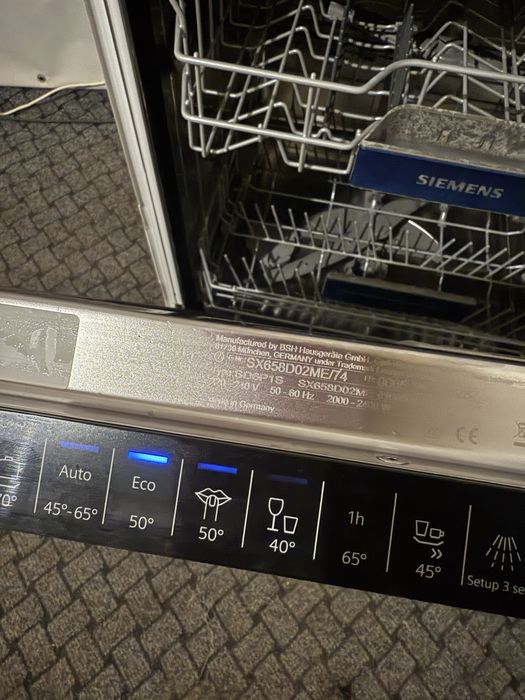 Посудомийна машина посудомийка Siemens SN658D02ME 2020р проекція бу