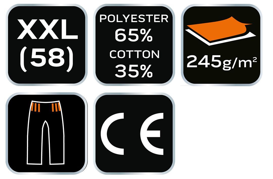 Krótkie spodenki BASIC, rozmiar XXL