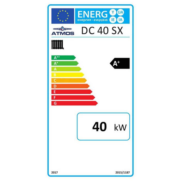 Kocioł zgazowujący drewno ATMOS DC 40SX - 40 kW - 5 klasa - Ecodesign