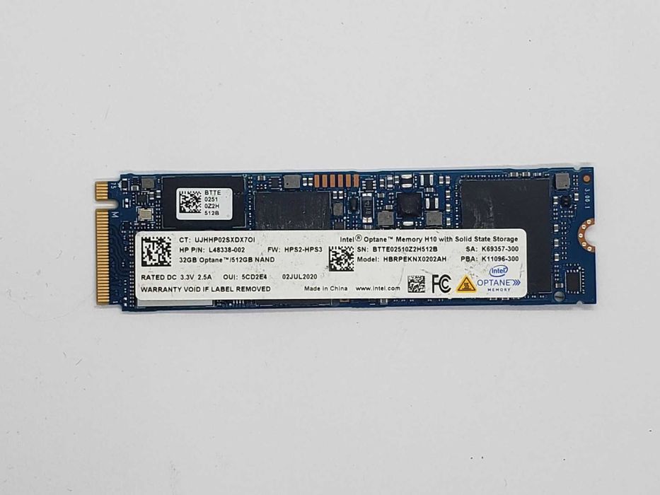 SSD 512gb Intel HBRPEKNX0202AH. tlc 2280 m.2 nvme. отл. состояние.