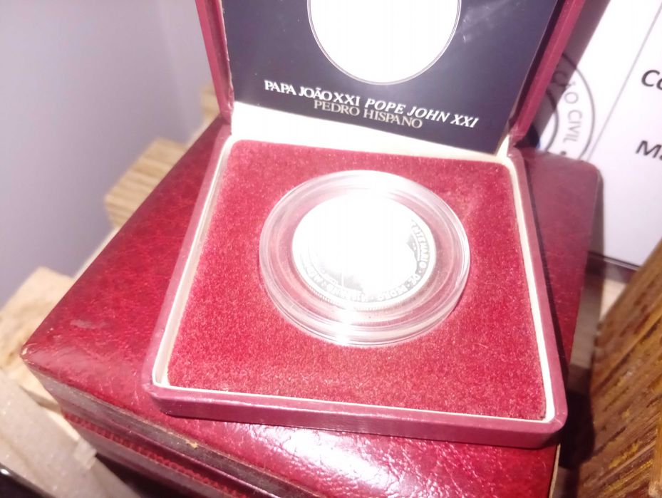 Moedas euro em prata