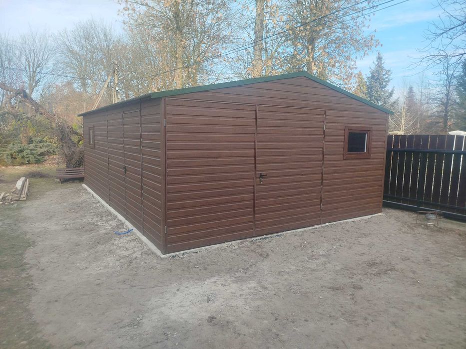 Garaż Blaszany, Blaszak, 6 x 6 Grafit Mat!