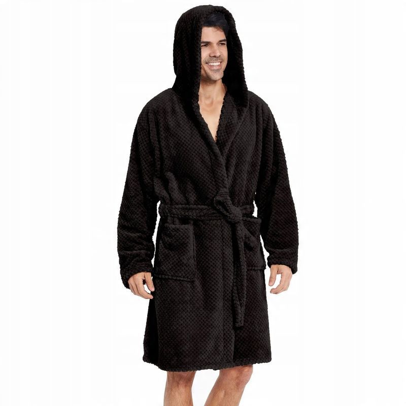 Szlafrok Miękki Mikrofibra z Kapturem Unisex Miguel Roz. Xs