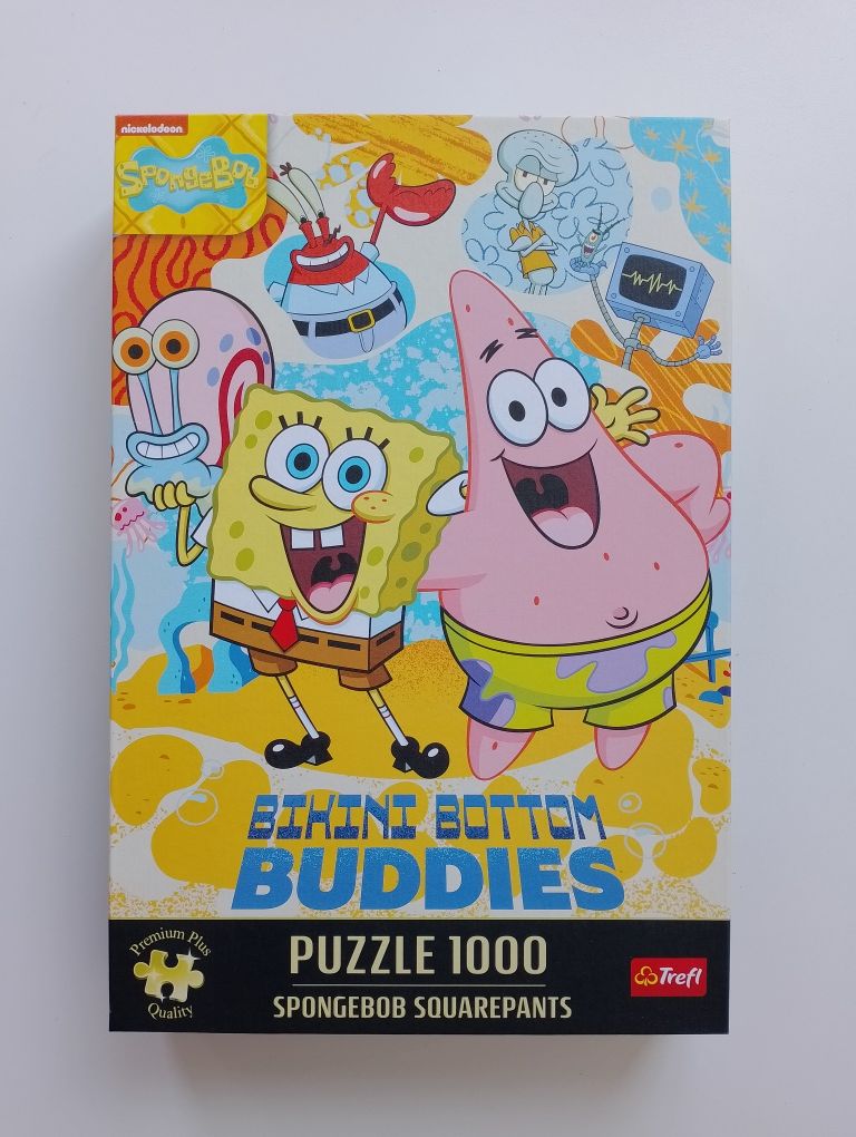 Puzzle 1000 SpongeBob bajkowe tref Nickelodeon l