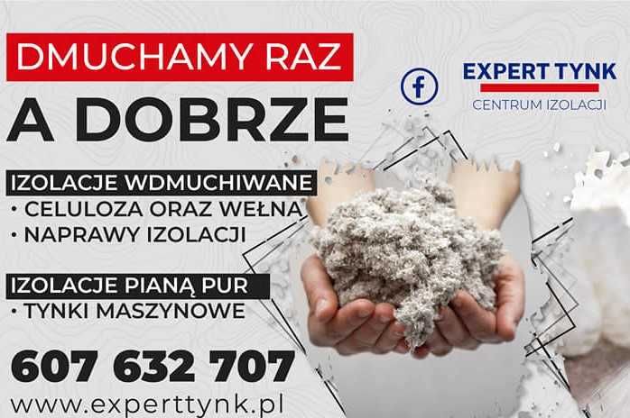 Piana PUR Dachy Poddasza Izolacje Wdmuchiwanie Celuloza Ocieplenia !!!