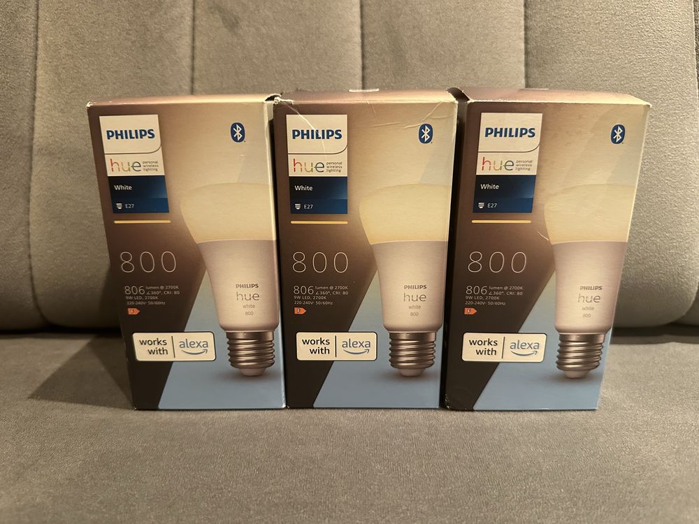 Philips hue White 800 - zestaw trzech żarówek e27