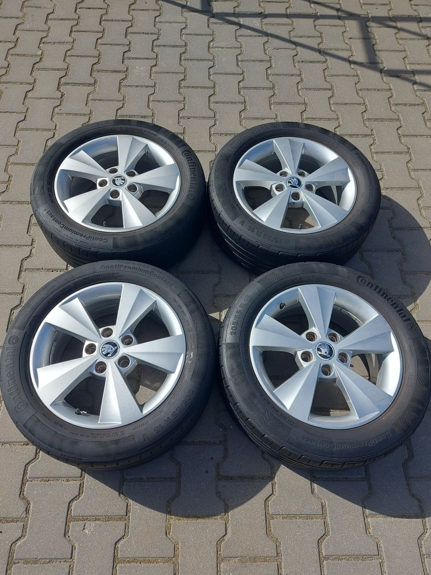 Диски 5×112×16 шкода октавиа skoda octavia a7 a5 + шини