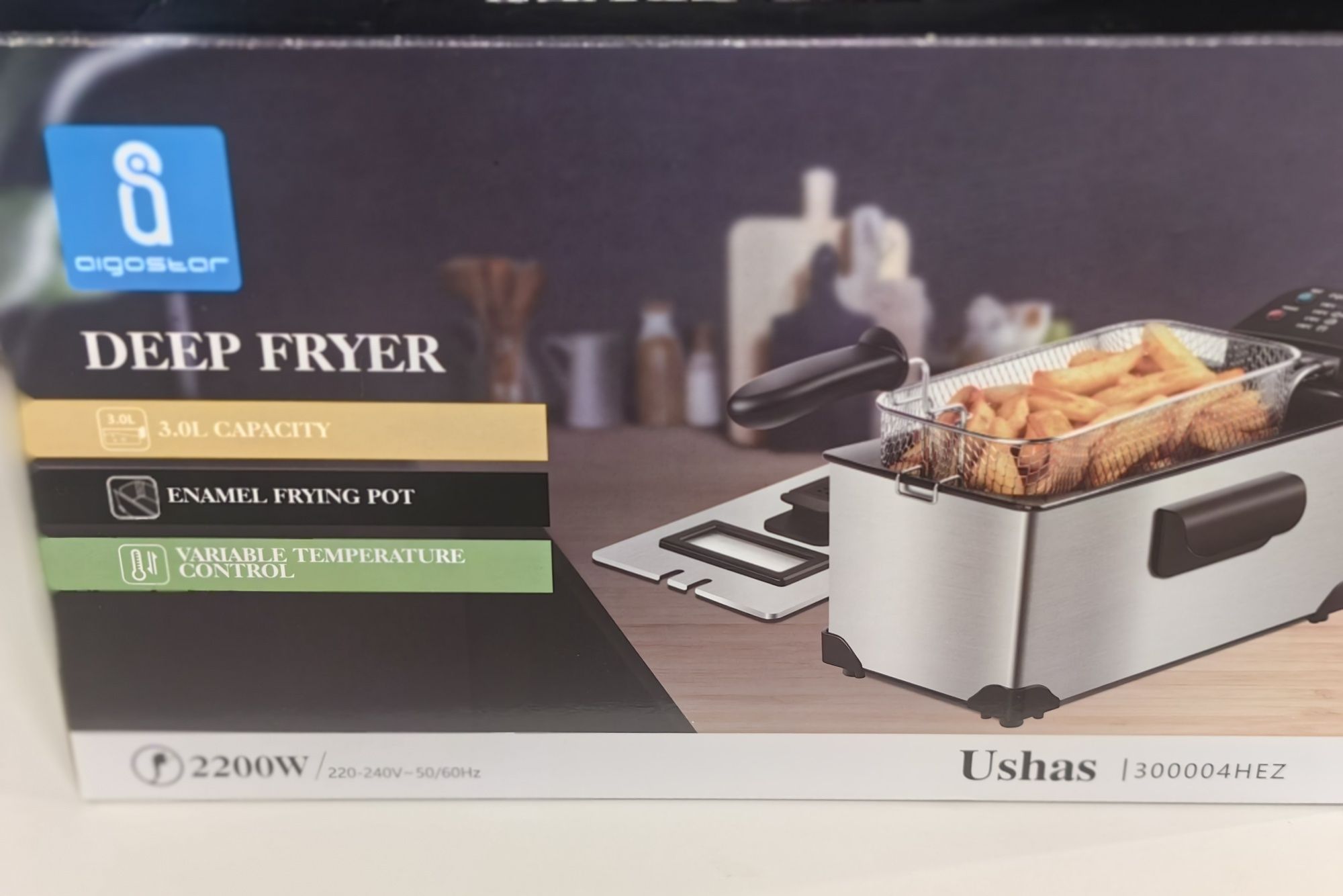 Frytkownica tradycyjna Aigostar 2200 W 3l pudełko jak nowa DPD