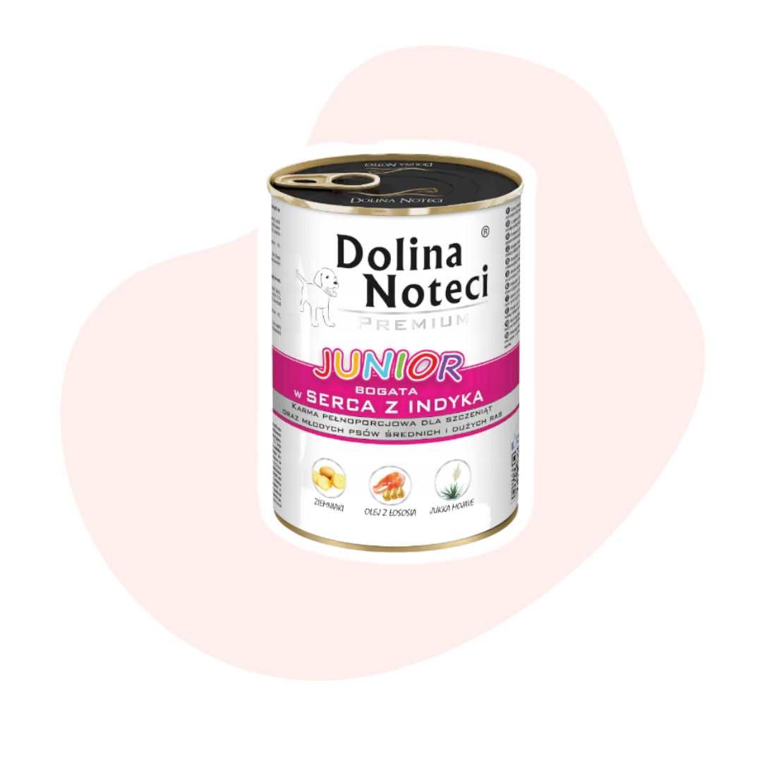 Dolina Noteci Premium Junior Serca indyka 6x400g dla szczeniąt