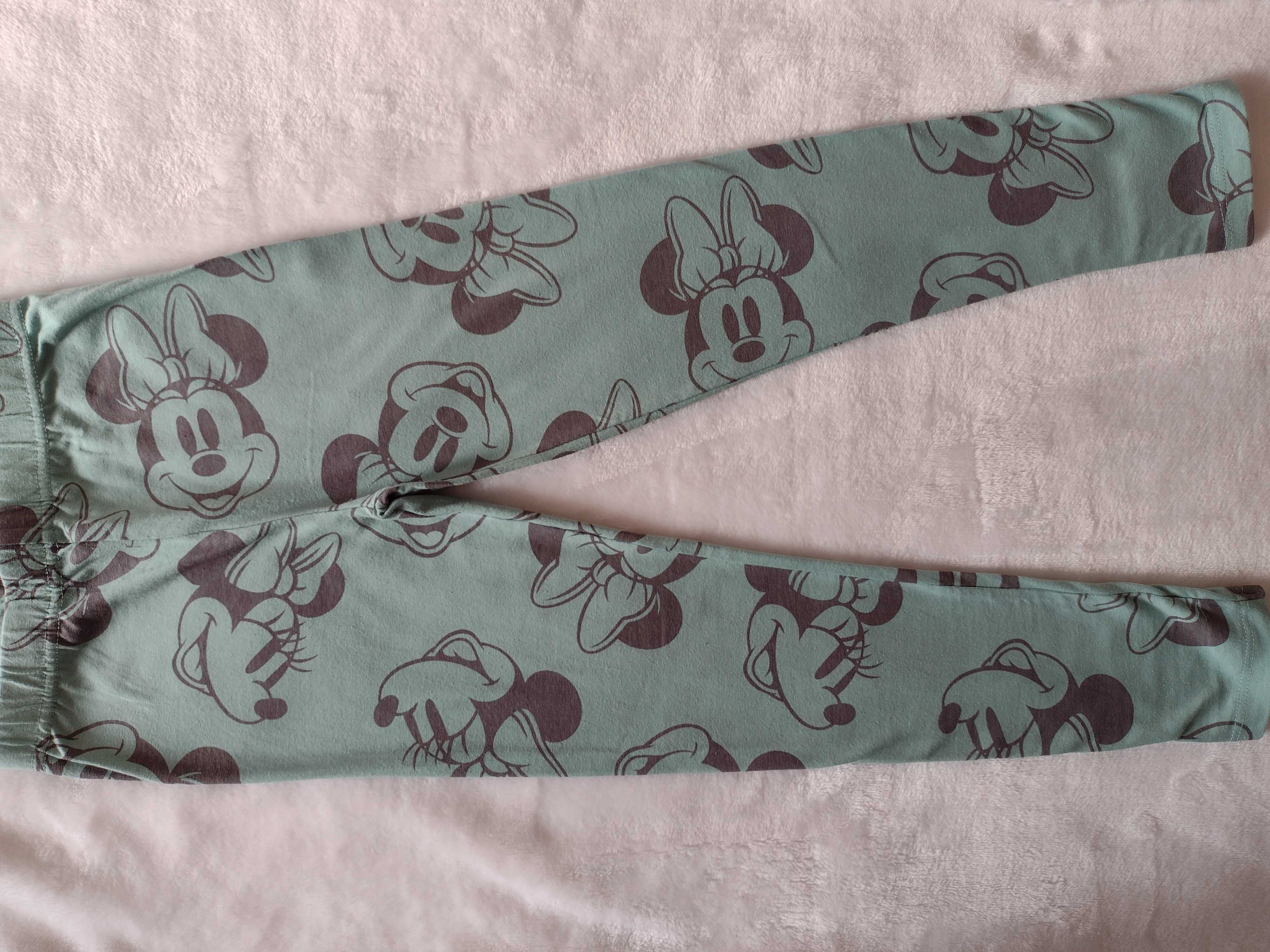 Legginsy z myszką Minnie rozmiar 122 nowe