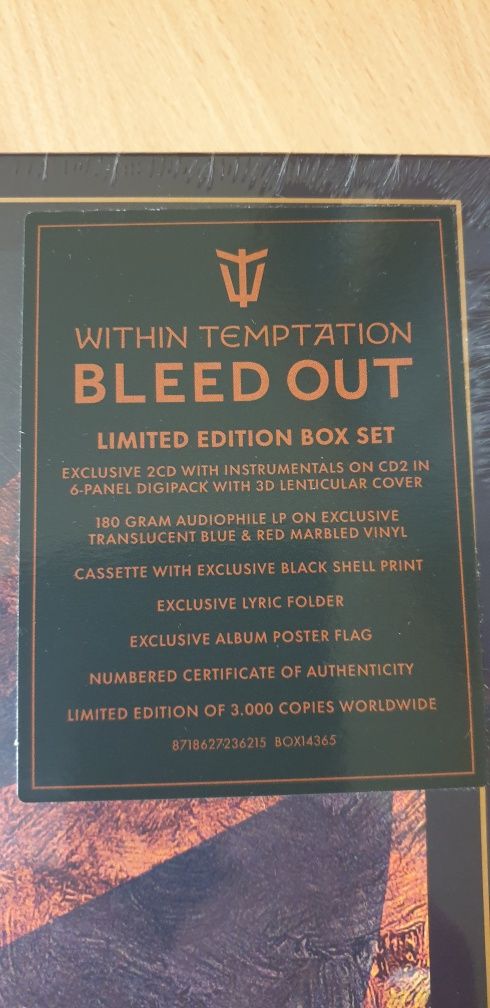 WITHIN TEMPTATION - Bleed Out (2023 Limited Box) кассета вініл LP CD