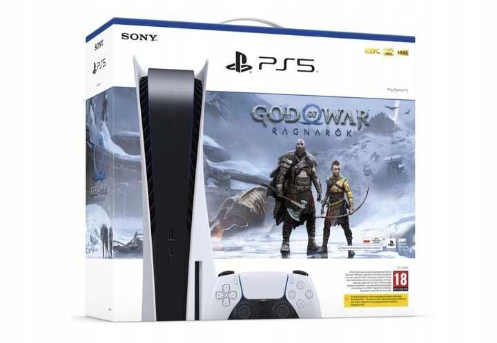 приставка Sony PlayStation 5 825GB God of War Blu-ray, консоль PS5