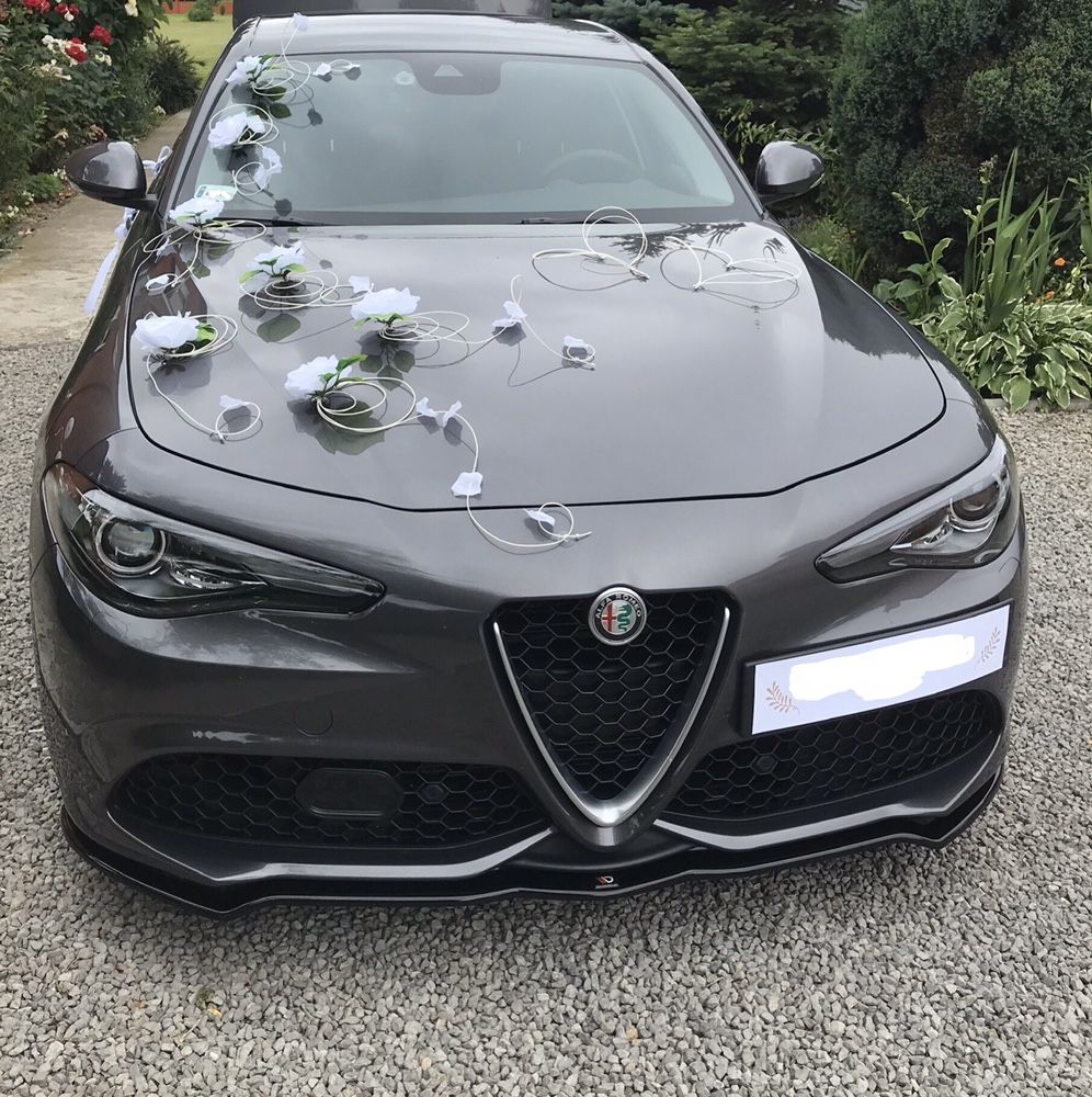 Auto samochód do ślubu Alfa Romeo Giulia Veloce Jedyna taka w Polsce