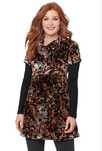 Joe Browns Aksamitna sukienka tunika z nadrukiem Paisley 40 12