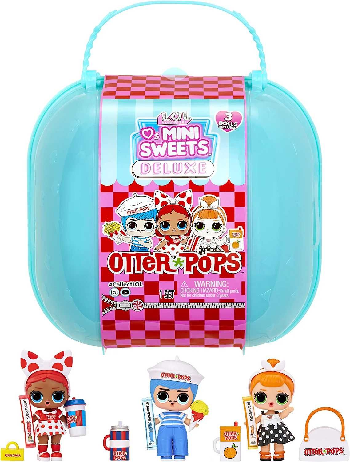 ЛОЛ Делюкс 3 куклы Мини свитс LOL Loves Mini Sweets Otter Pops Deluxe