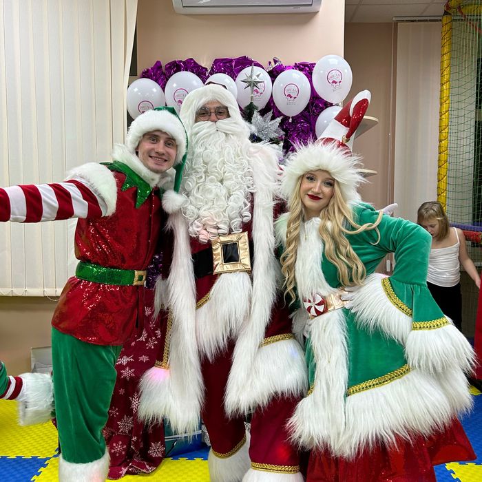 Експрес новорічне привітання Санта Клаус Ельф Дід Мороз та Снігуронька