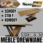 Stoły Stoliki Komody Schody NA WYMIAR drewniane PRODUCENT JAKOŚĆ LOFT
