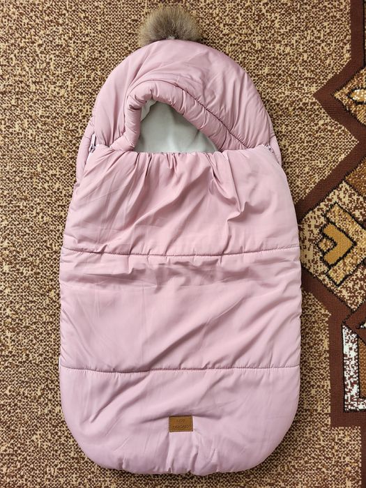 Дитячий зимовий конверт Kid's Fantasy Baby 2076 56-68 см Бузкова пудра