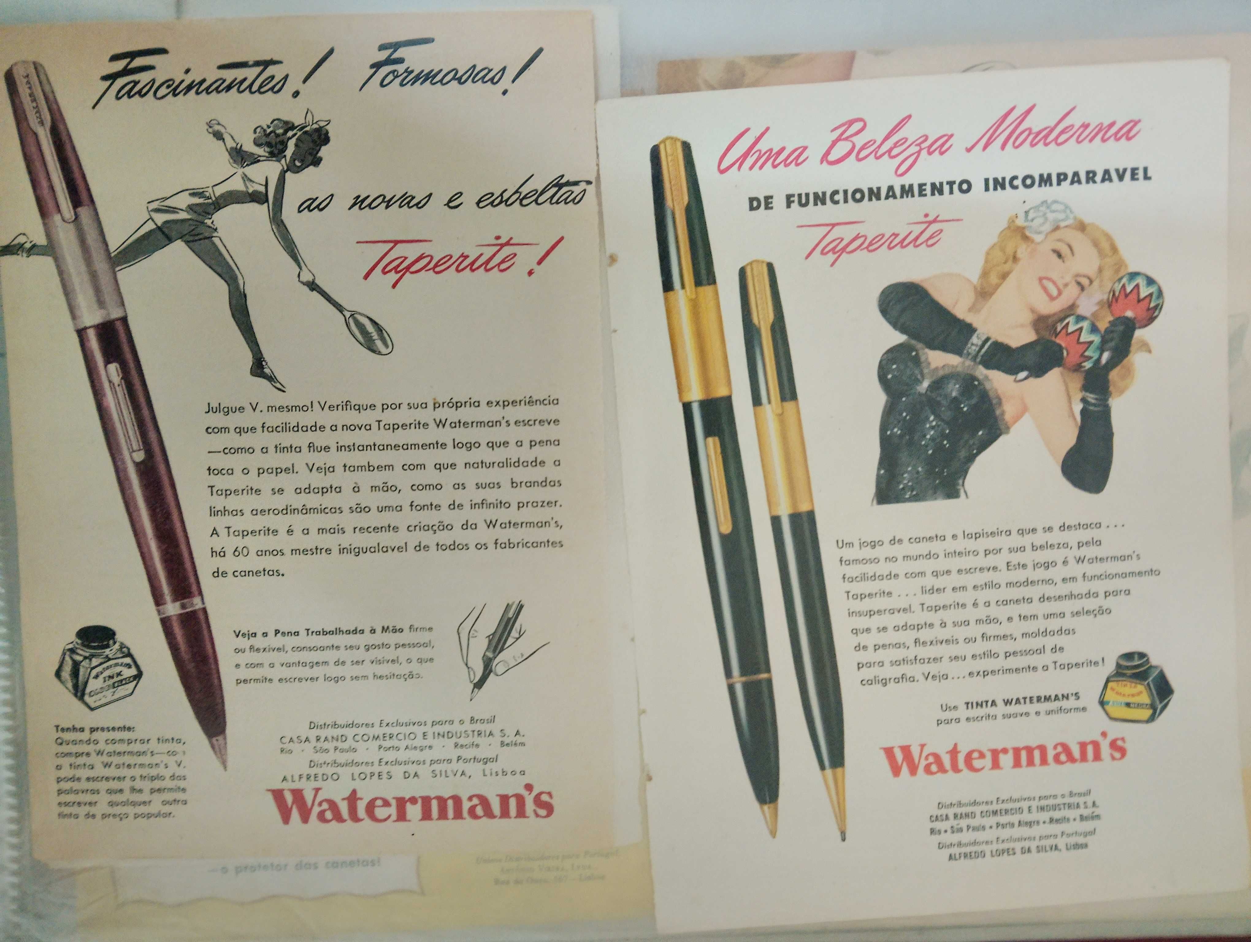 Vendo 92 recortes A5 folhas Publicidade Vintage