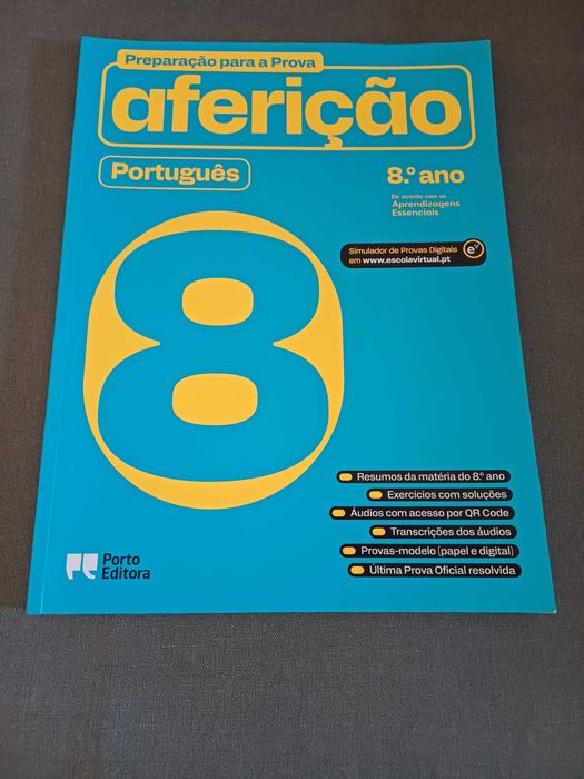Livro de Preparação para prova de aferição  de Português - 8º ano