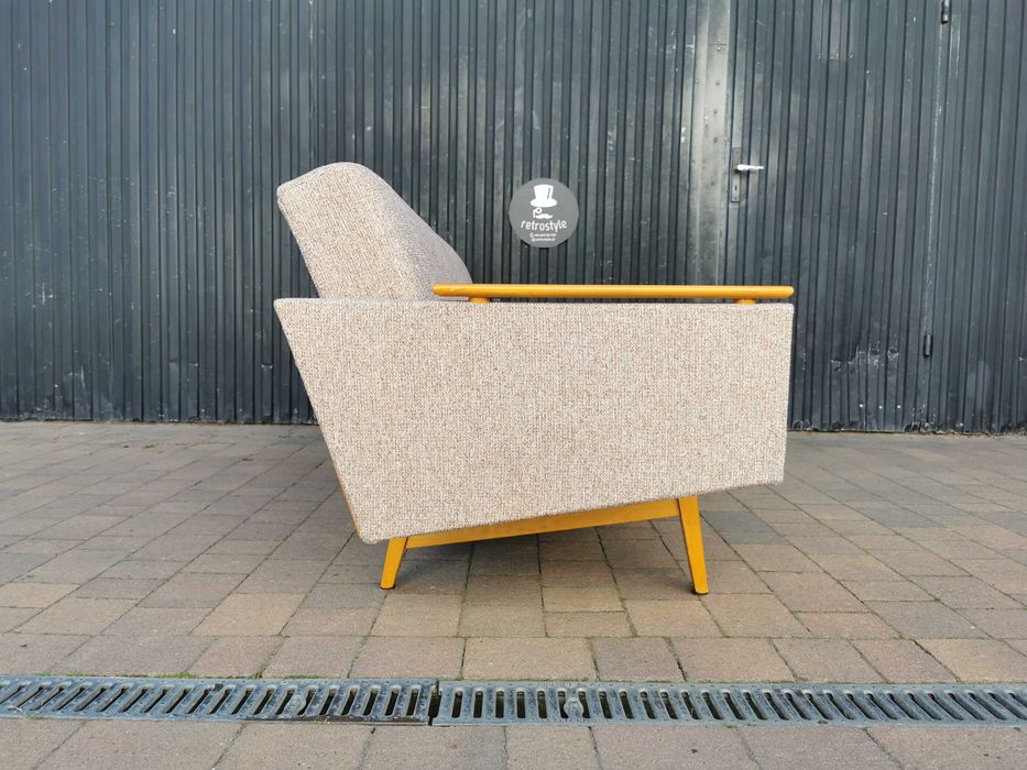 Kanapa/ Sofa "tapczan" JITONA, Czechosłowacja '60-Brusel design, Retro