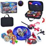 Набор волчков ​BeyBlade 1688-8B бейблейд 8 шт арена, запускалки, сумка