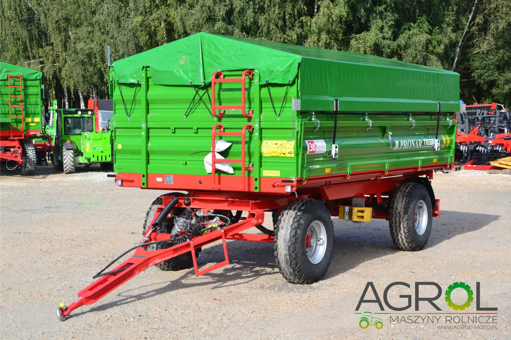 Przyczepa Pronar dwuosiowa T653/2 6t PT606 PT608 8t paletowa rolnicza