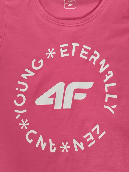 Bluzki 4F 140, zestaw 3 szt(różowa, czarna, szara)