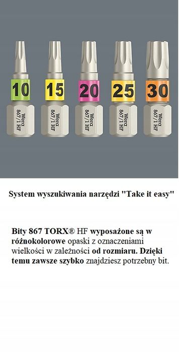 Zestaw Bit-box 20 Tx Hf, Tx 20mm 20 Sztuk Wera