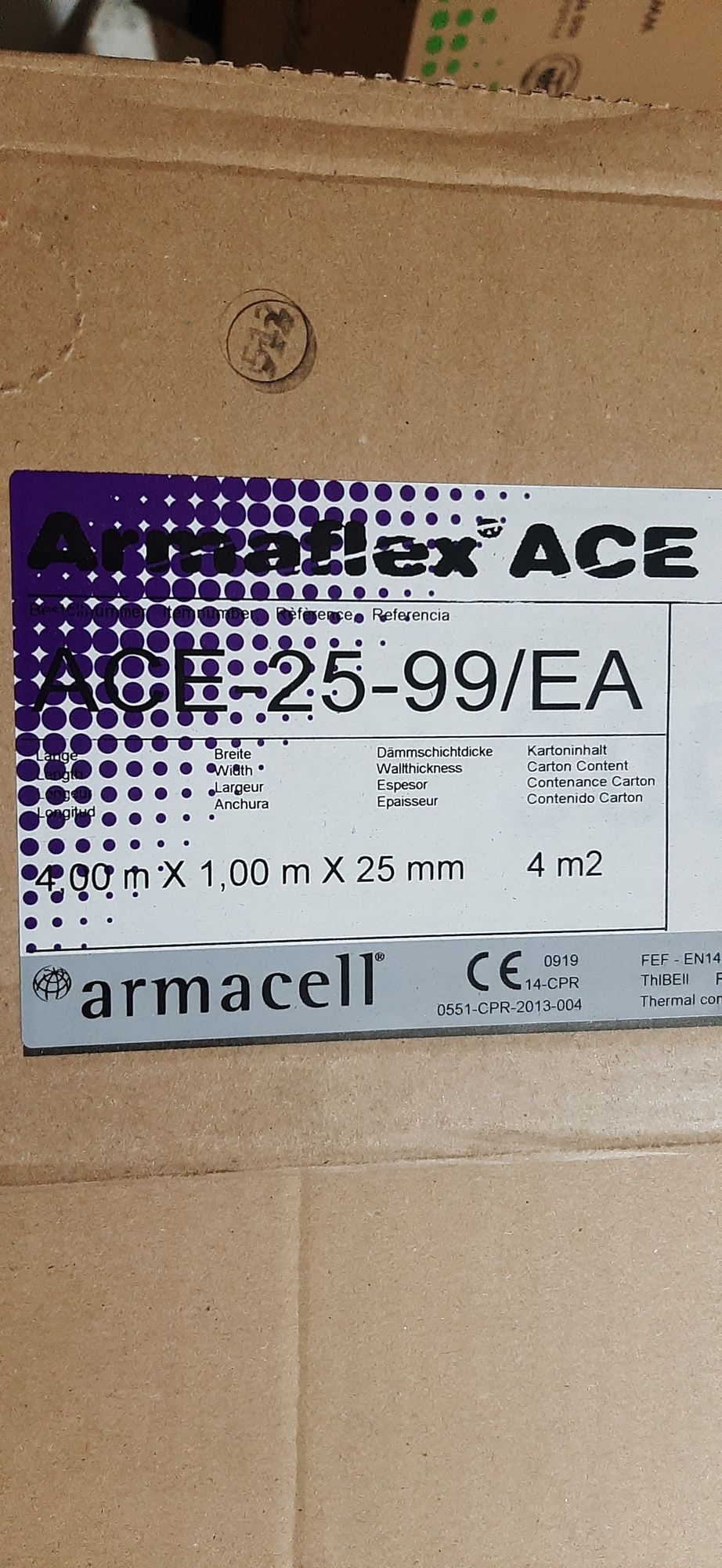 Armaflex k-flex NOWA izolacja kauczukowa samoprzylepna 25 400x100 4m2