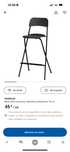 Conjunto de Mesa com 2 bancos altos ikea