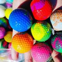 200 Piłki golfowe bajecznie kolorowe do MINI-GOLF, GOLFA Nowe
