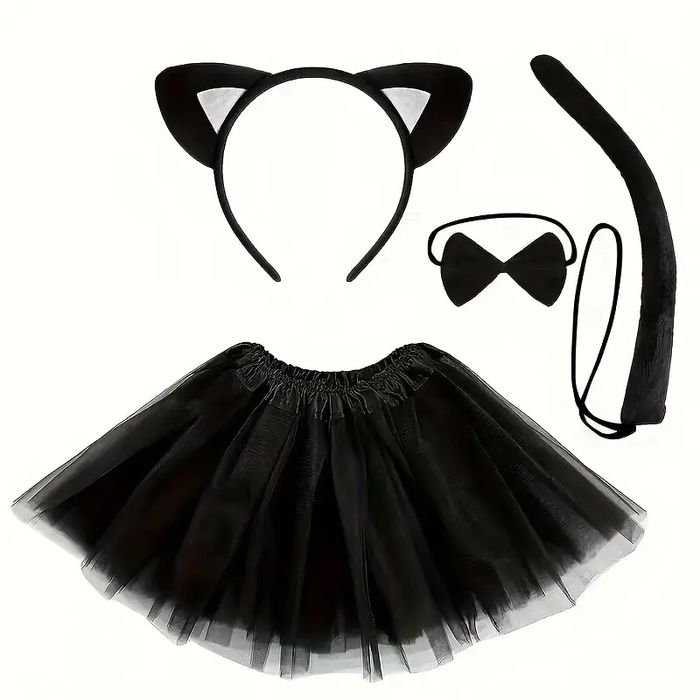 Śliczny strój kotka na bal karnawałowy