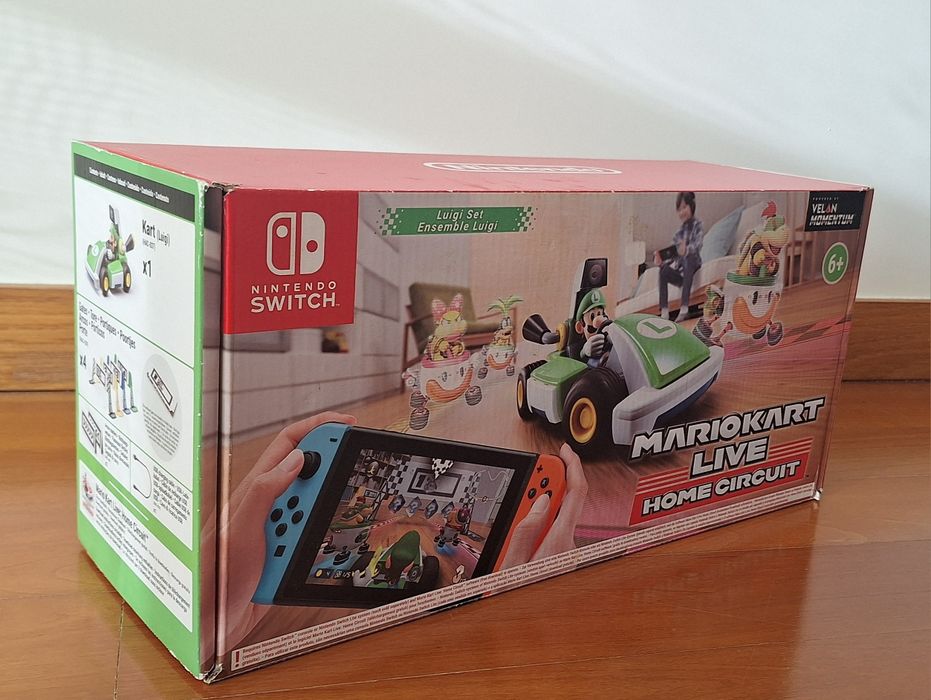Nintendo Switch: jogo Mario Kart Live Home Circuit - Set Luigi