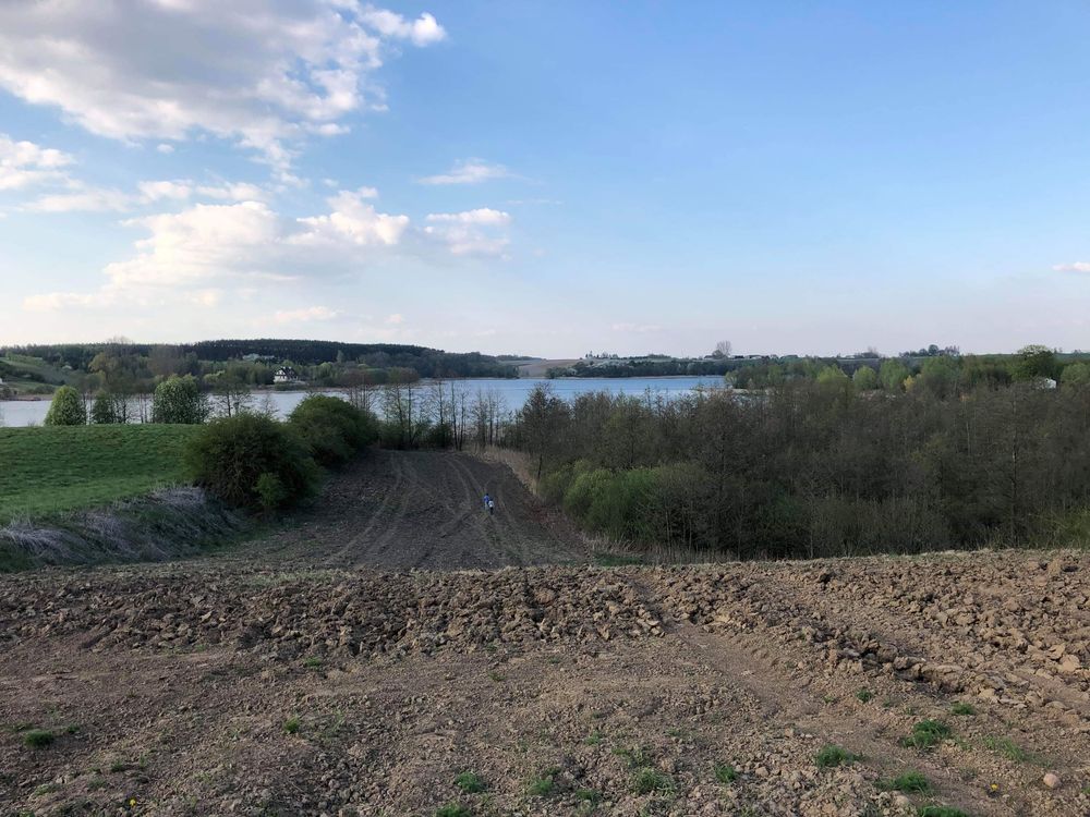 Dzialka nad jeziorem Kleszczyn z linia brzegową 1.1 h